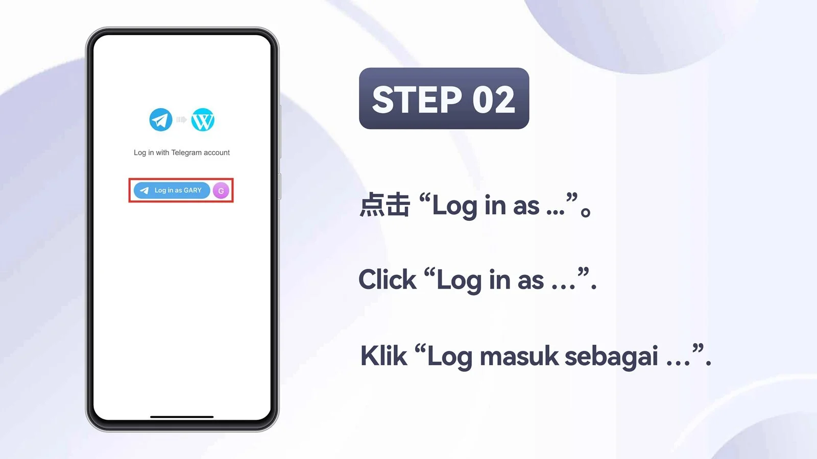 WINBOX Telegram mobile log in with telegram step 2