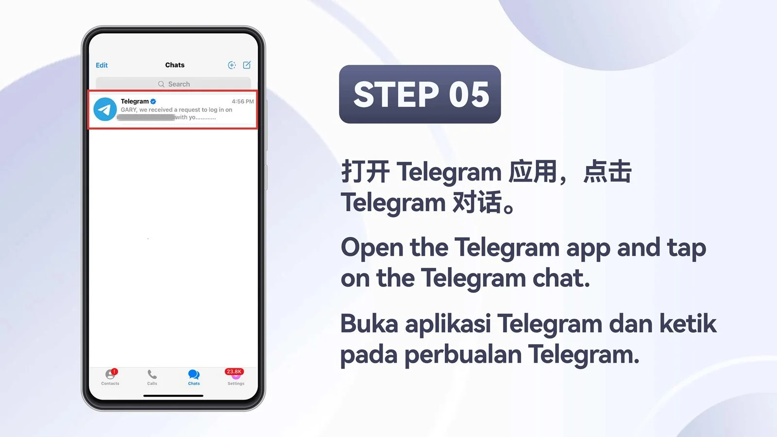 WINBOX Telegram mobile register an account with telegram step 5