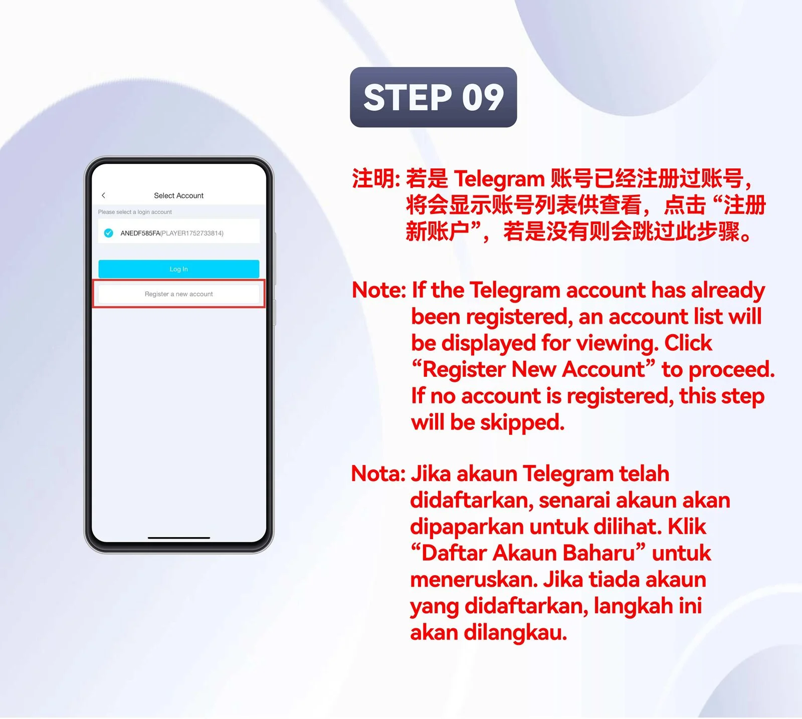 WINBOX Telegram mobile register an account with telegram step 9