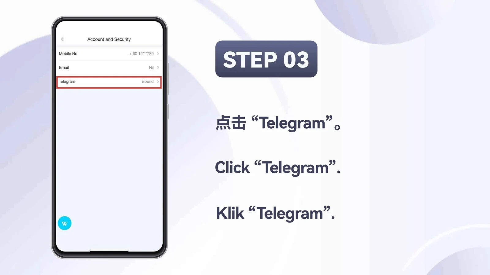 WINBOX Telegram mobile unbind telegram from your account step 3