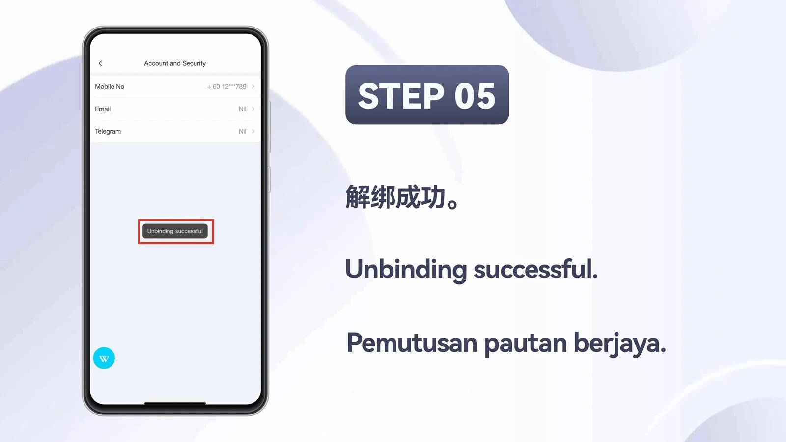 WINBOX Telegram mobile unbind telegram from your account step 5